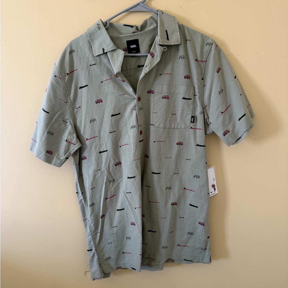 Vans Green Short Sleeve Shirt